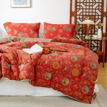 新款全棉百福被双层纱提花纯棉大豆被可机洗春秋季空调被直播同款