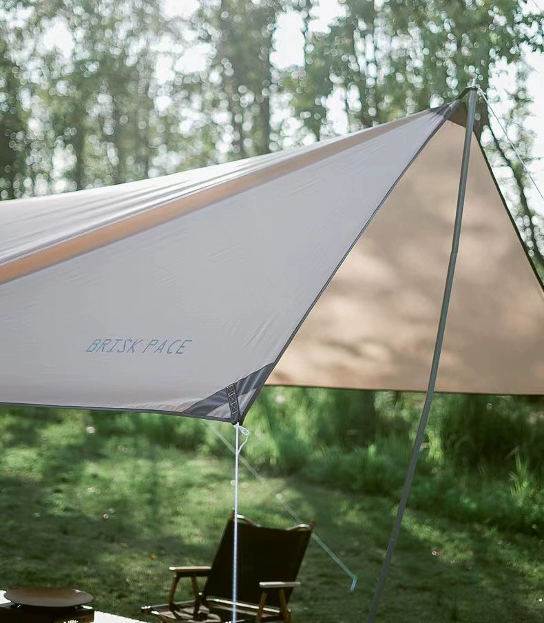 Handheld square canopy for camping, sun protection