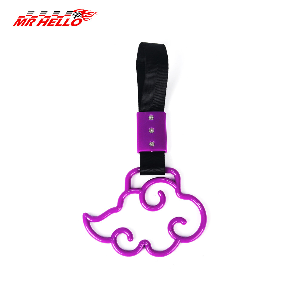 Amazon nuevo tendón nube colgante anillo de advertencia de parachoques trasero del coche anillo colgante anillo de la mano del coche