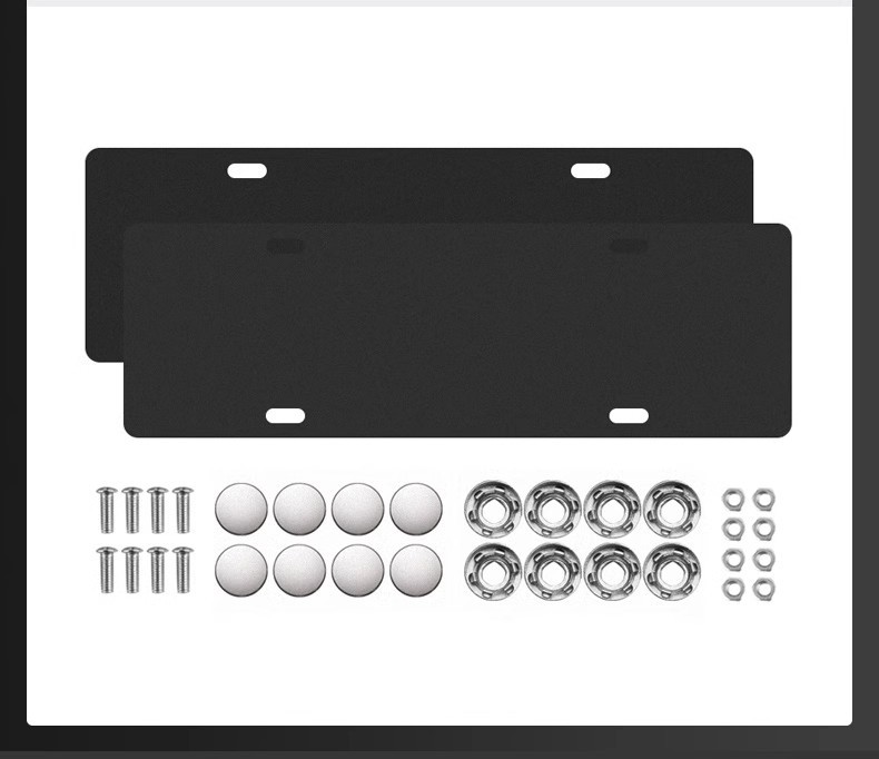 Suitable for Zeekr 001   07   09  X License Plate Frame License Plate Frame Carbon Fiber Pattern Aluminum Alloy Modification