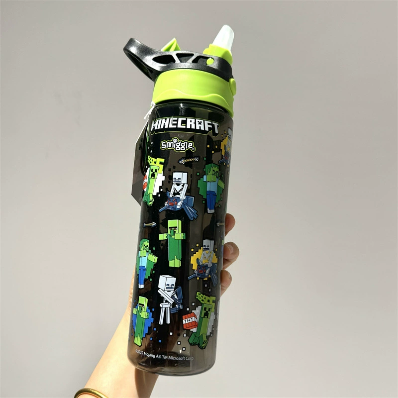 Australian Smiggle Water Cup Spray Hydrating Sports Kettle Portable Minecraft Mermaid Student Cup