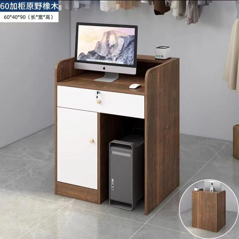 ショップ シンプル バーカウンター レジ フロントデスク 小型カウンター 美容室 衣料品店 美容室 受付デスク クロスボーダー|undefined