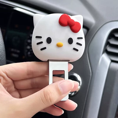 Car Safety Belt Clip, Other Automotive Interior Supplies - high-quality-silicone-zinc-alloy-model-kt-cat
