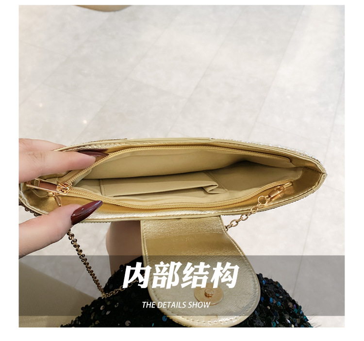 New cross-border European and American retro high-end clutch bag, full diamond single-shoulder crossbody ladies' bag, small bag, socialite dinner bag undefined
