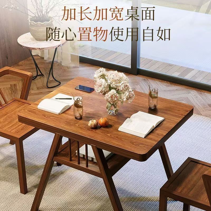 Hao Gang sala de estar ocio mesa de té tabla de combinación de muebles de almacenamiento cuadrado pequeño balcón silla de roca doméstica