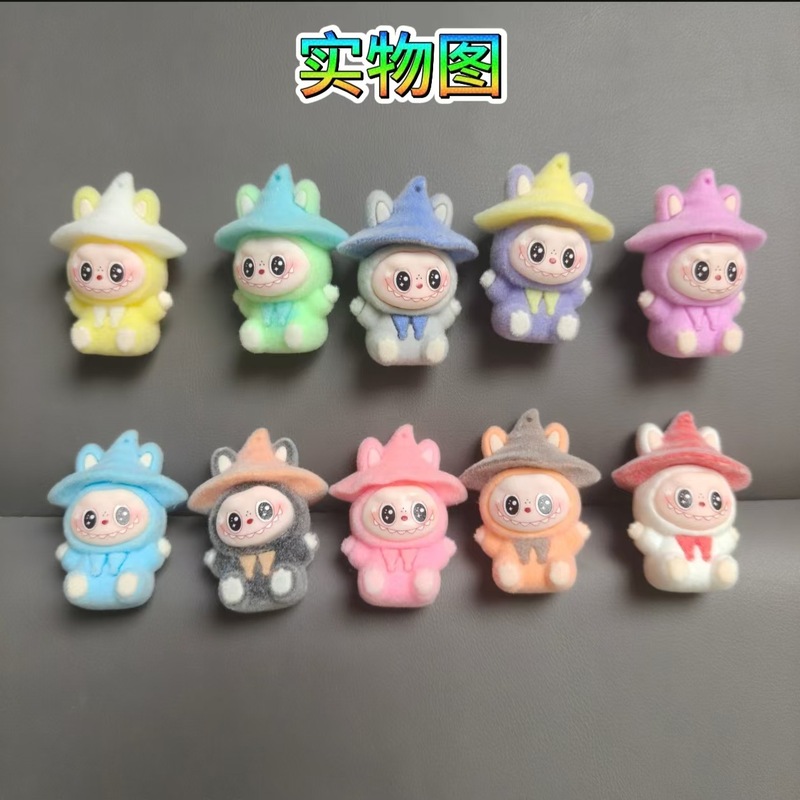 植毛マジシャンラブブ人形 diy 装飾アクセサリーキーホルダーペンダント車のデスクトップ装飾品卸売|undefined
