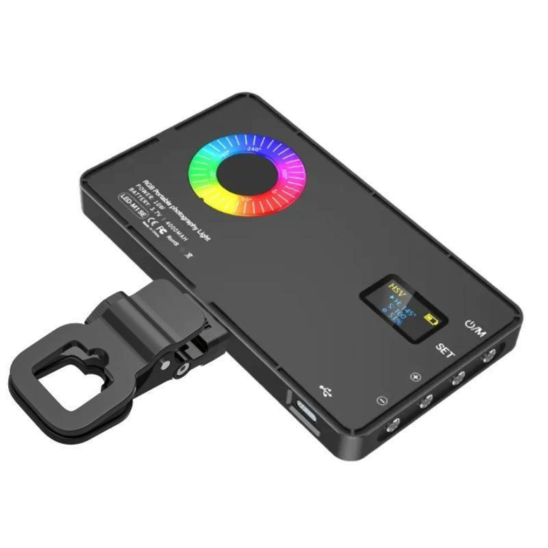 Ручной портативный светильник для камеры — RGB портативный свет для прямой трансляции, магнитная крепление