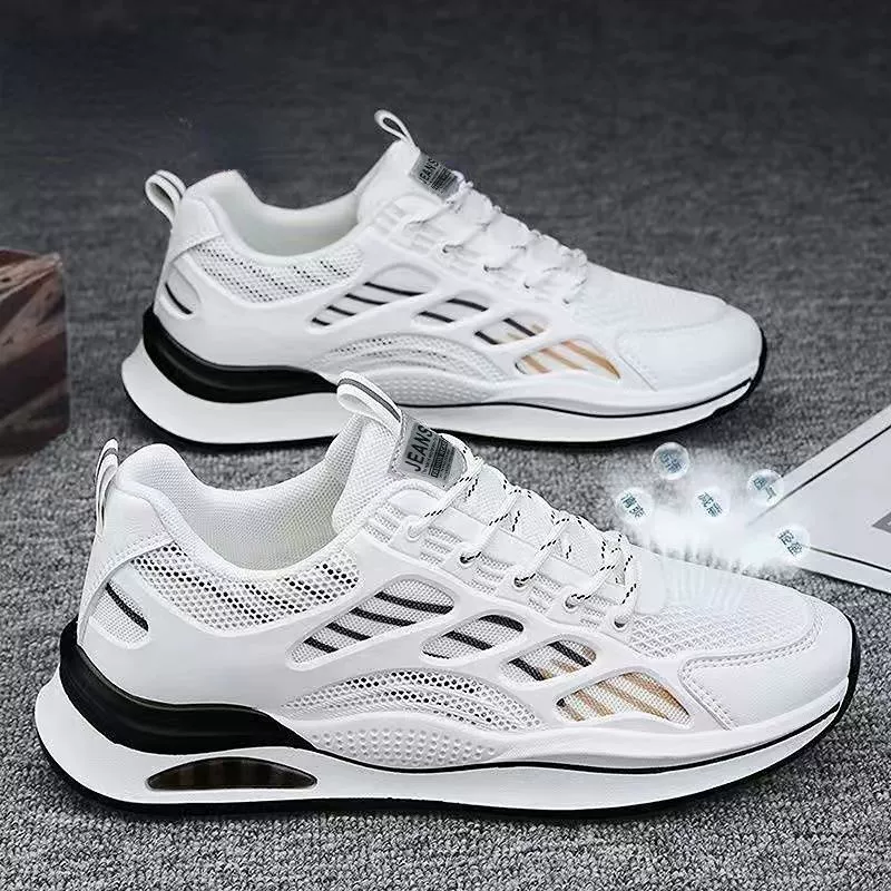 Summer Breathable Platform Sneakers, Unisex, Mesh Upper, Casual Running Shoes