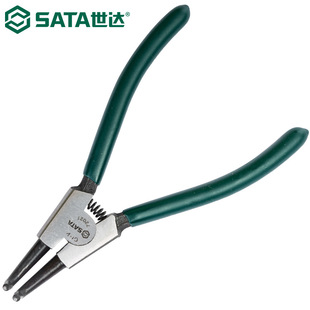Shida 72021 Circlip pliers German-type shaft with curved mouth external snap ring pliers snap ring pliers multi-function elbow 5 inches