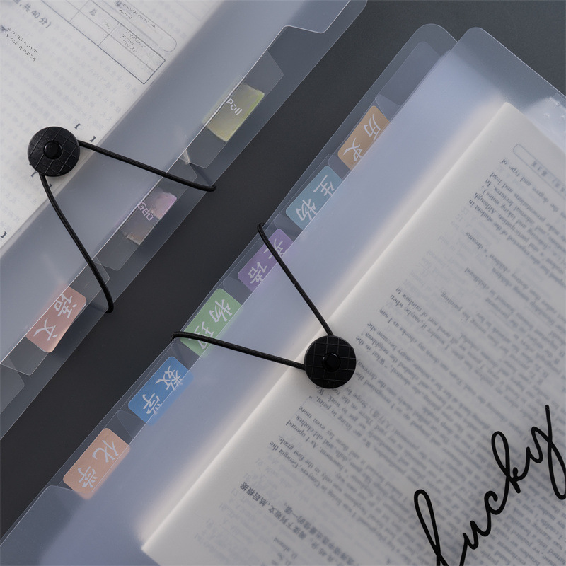 A4 폴더 한국 오르간 가방 테스트 종이 저장 가방 파일 폴더 다층 주제 분류 파일 가방 사무용품