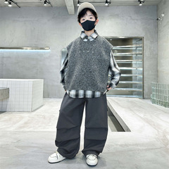 儿童装男童秋装套装2025新款春秋款男孩卫衣秋季衣服中大童三件套