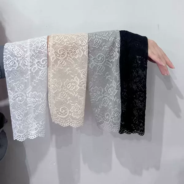 Lace Long Sun Protection Sleeves for Women, Summer Scar-Covering Sleeves, Cool Silk for Driving and Cycling, Refreshing Sun Protection and Uv Protection