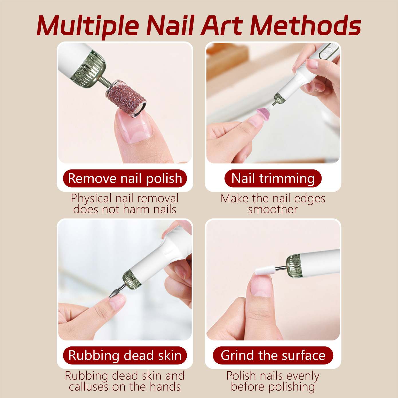Фрезер для маникюра модель A2 белый