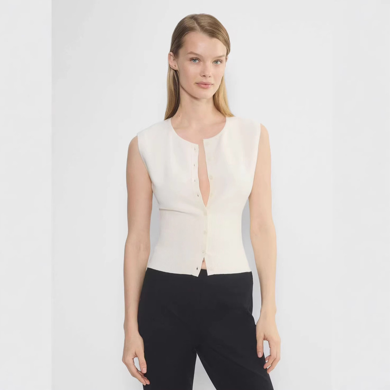 Aritzia Wilfred Golightly Cardigan Sleeveless Knit Cardigan Aritzia Wilfred Golightly Cardigan Sleeveless Knit Cardigan