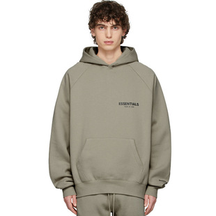 ESSENTIALSZONE Double Line FOG Fashion Brand High Street Loose Autumn and Winter Hooded Long Sleeve Sweatshirt for Men and Women New