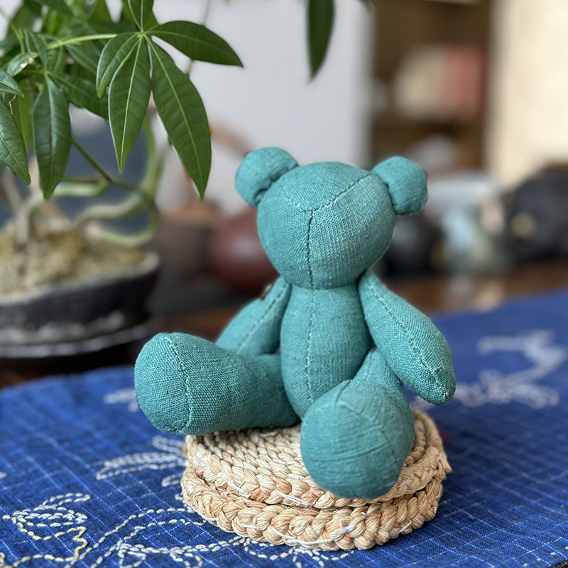 Nuevo oso muñeca muñeca Lu bordado tela de mosaico bolsas de juguete para niños productos acabados colgantes adornos de dibujos animados para el hogar oso