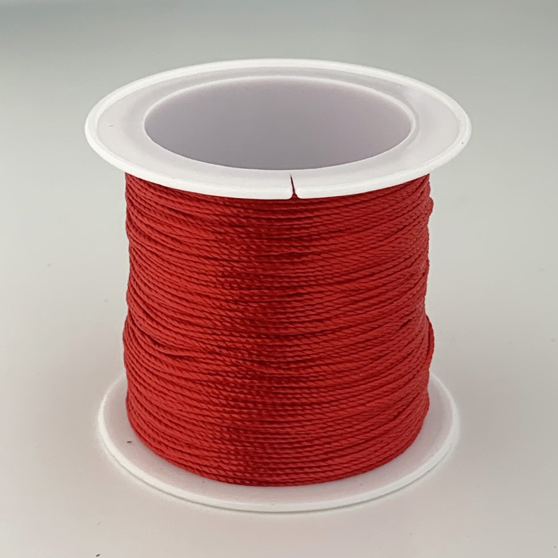 12 hilos de alambre trenzado hilo rojo hilo de color Morandi cuerda trenzada collar cuerda cuerda trenzada a mano material de bricolaje