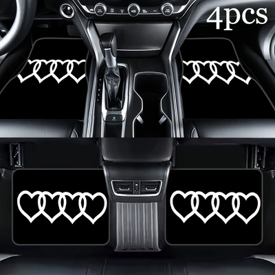 Avtomobil döşəmə paspasları — Crystal Velvet Car Floor Mats, Stain-Resistant - 228gygzd-4-3344cm-two-piece-set