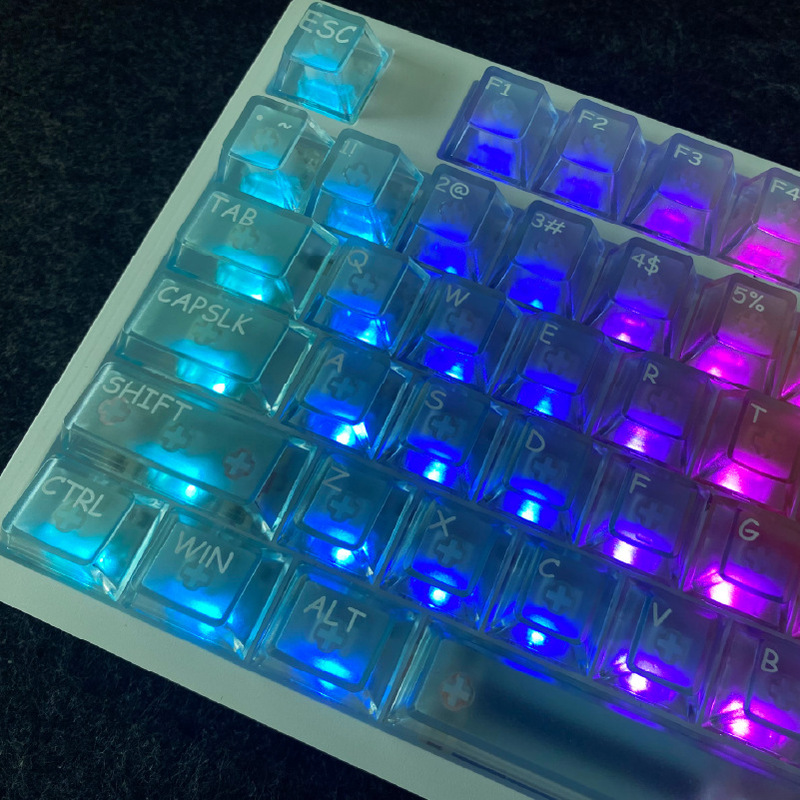 虹霭键帽热升华PC原厂高度客制化机械键盘DIY键帽119键小全套|undefined