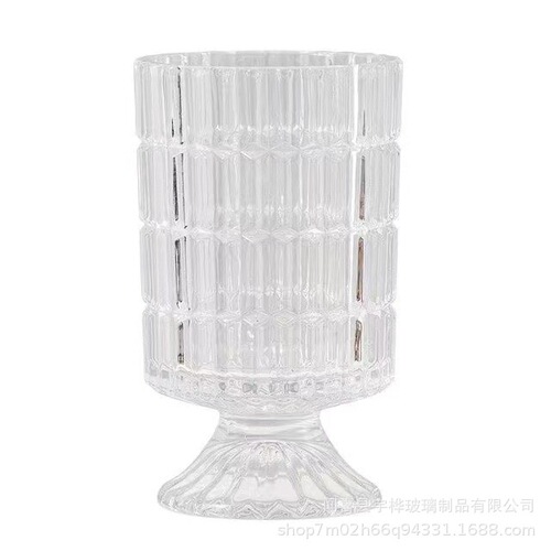 Tall small vase ins style glass vase flower arrangement water for living room hydroponic flowers dried flowers internet celebrity Nordic vase