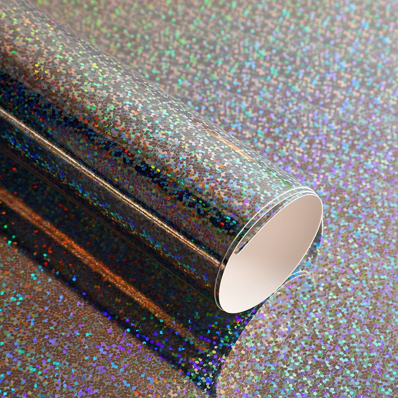 Papel láser de color medalla de papel de fondo brillante papel de tarjeta láser plateado punto de plata de doble fondo brillante