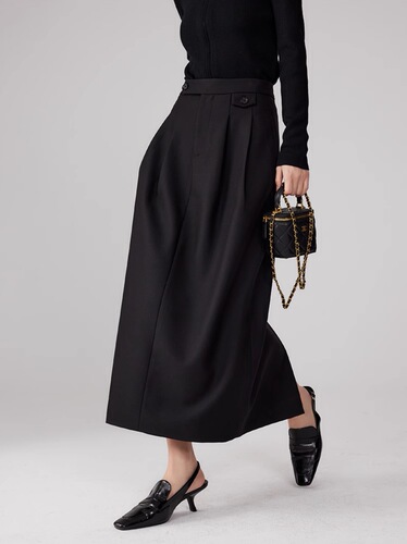 Muscular H-shaped Row-style high-end suit skirt showing temperament, goddess-style skirt for spring and autumn straight high-waisted skirt