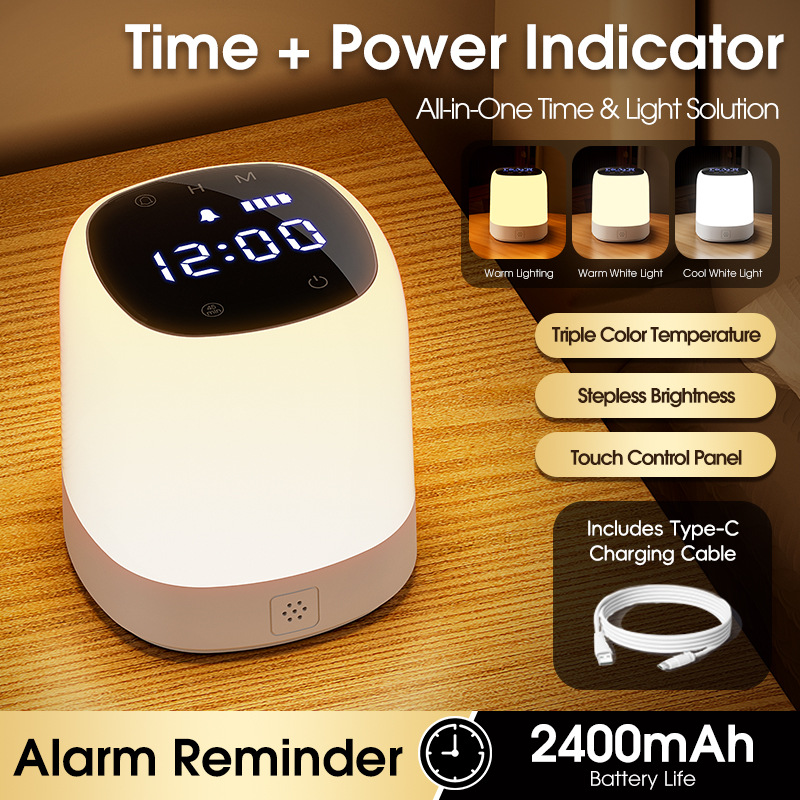 신형 블랙 스크린 무드등 (시간 표시 기능 포함) + 2400mAh 배터리