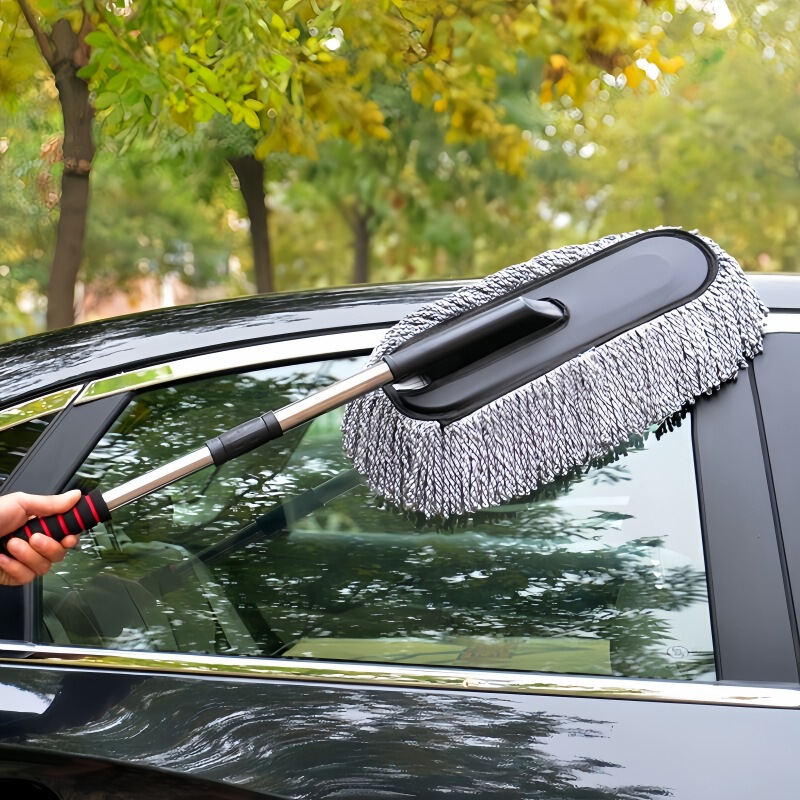 Retractable Dust Mop Car Wiping Artifact Car Soft-Bristled Car Supplies Wax Trailer Duster Car Wash Special Mop Retractable Dust Mop Car Wiping Artifact Car Soft-Bristled Car Supplies Wax Trailer Duster Car Wash Special Mop