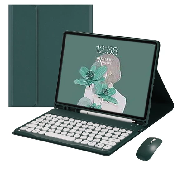 Green keyboard, mouse charging
