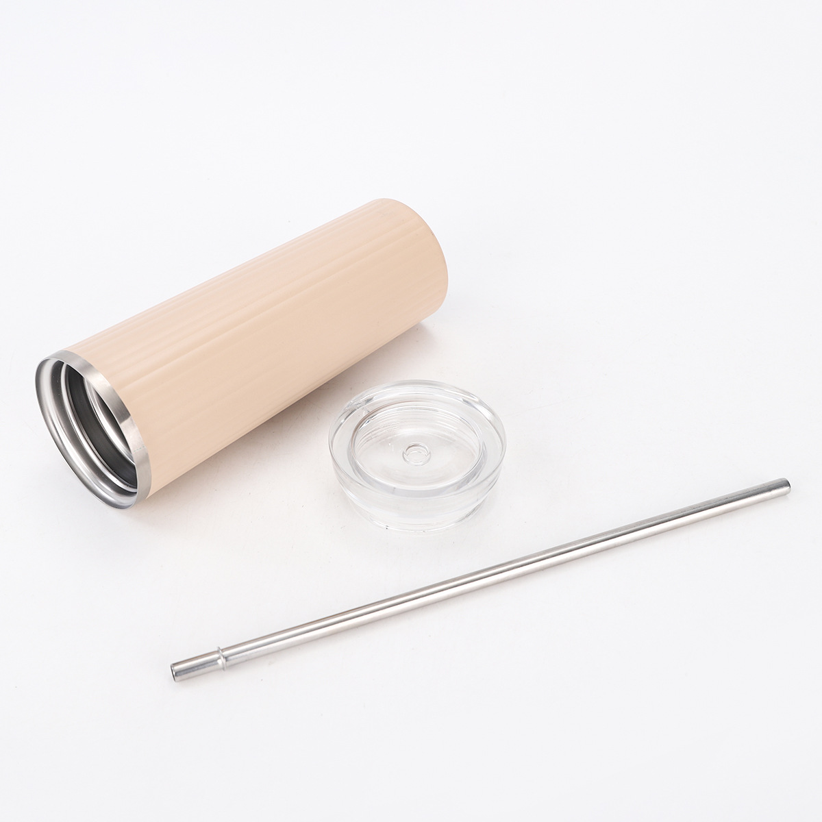 Nuevo taza de café de oficina con paja taza de bebida directa de gran capacidad 304 taza de vacío de acero inoxidable mayorista