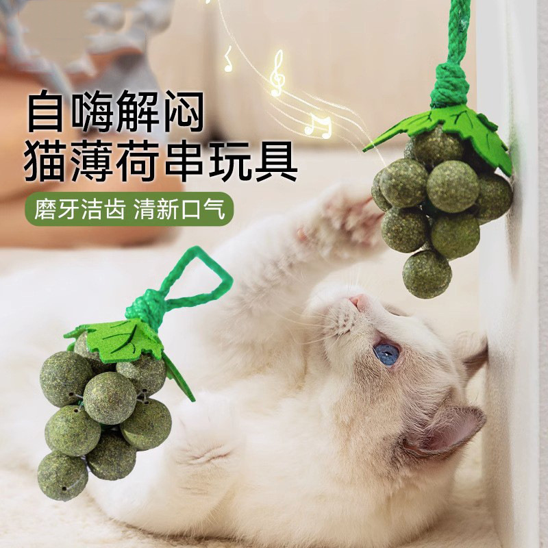 Bola de menta para gatos, juguete para gatos, artefacto para aliviar el aburrimiento