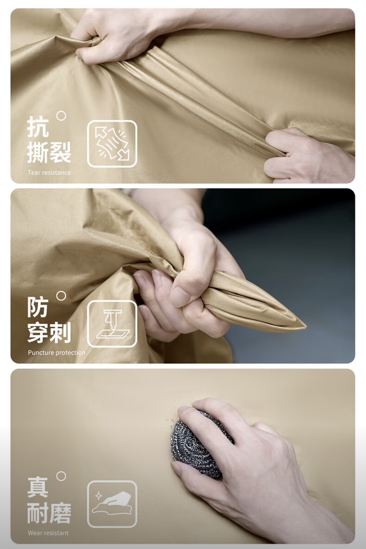 600D Car Cover, Full Cover, Sun Protection, Heat Insulation Cover, Oxford Cloth, Rainproof Outer Cover, Thickened Canvas