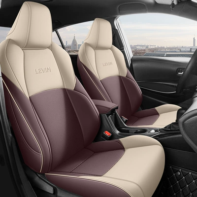 Leather Seat Cover Four Seasons, Modelə uyğun (Original) oturacaq örtükləri - coffee-to-rice-standard-version-five-seater-leather-for-ralink-full-front-row-half-package-in-the-back-row