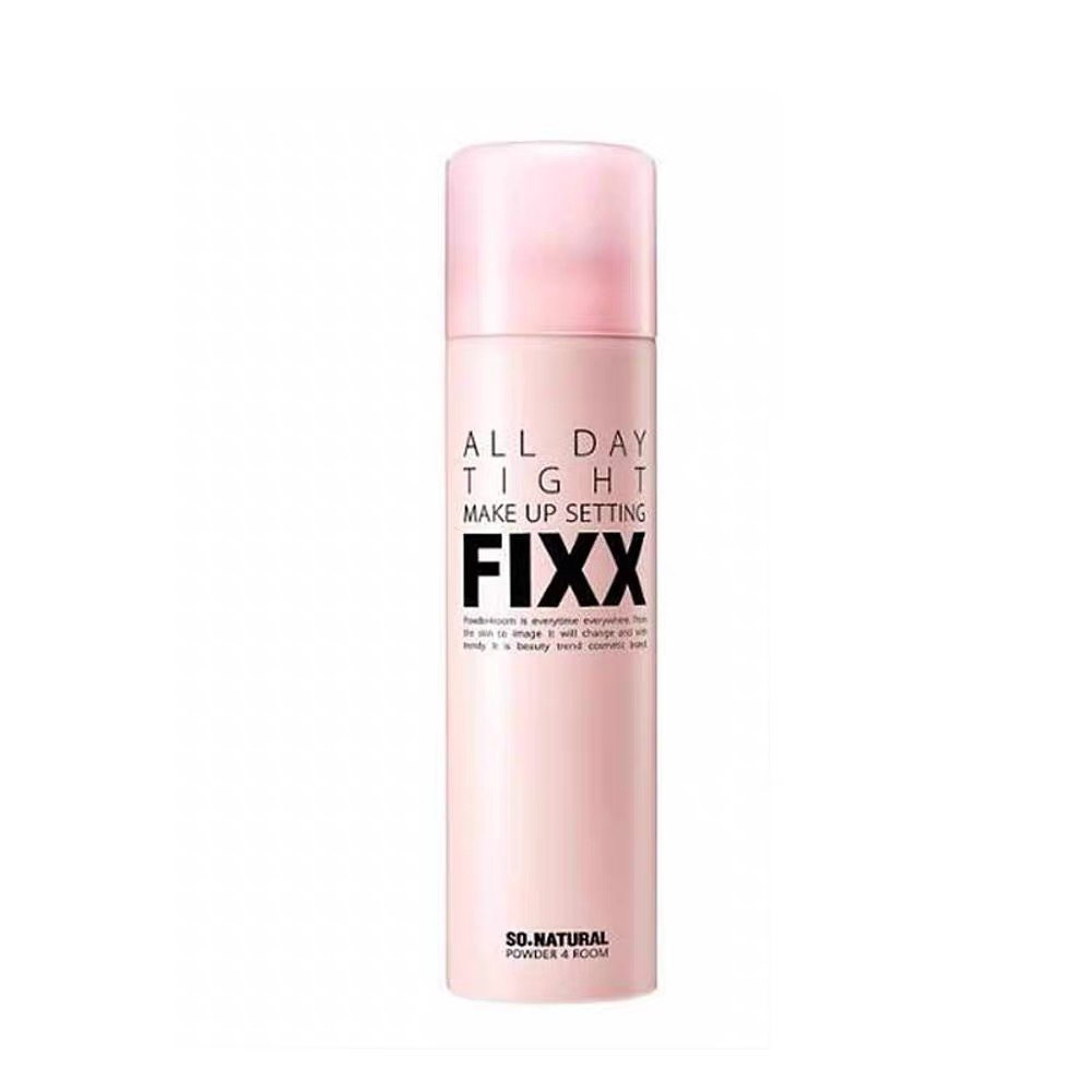FIXX spray de maquillaje 120ml para mantener el maquillaje durante todo el día fixx agua brillante refrescante impermeable natural no mareado + V