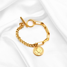 跨境钛钢手饰时尚ins风百搭轻奢高级感电镀不锈钢女不掉色饰品