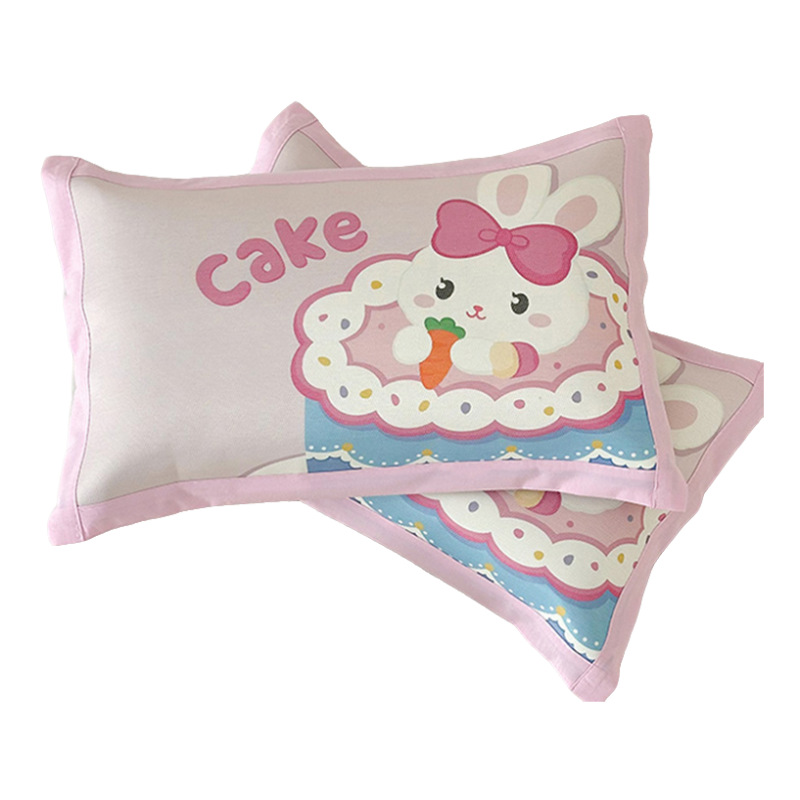 Funda de almohada para niños de seda de hielo de verano 30x50 funda de almohada para bebé de jardín de infantes única 40x60 funda de núcleo de almohada para estudiantes