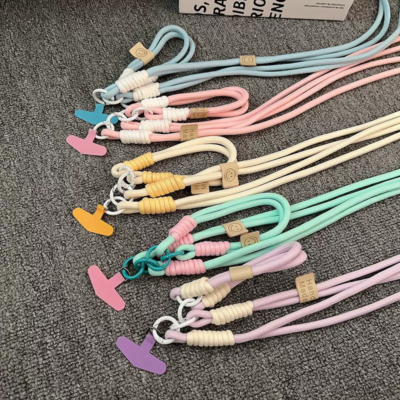 Оптовая продажа от производителя, популярный короткий ремешок для мобильного телефона с допамином, двусторонний плюс плетеная веревка на запястье для мобильного телефона, чтобы предотвратить потерю