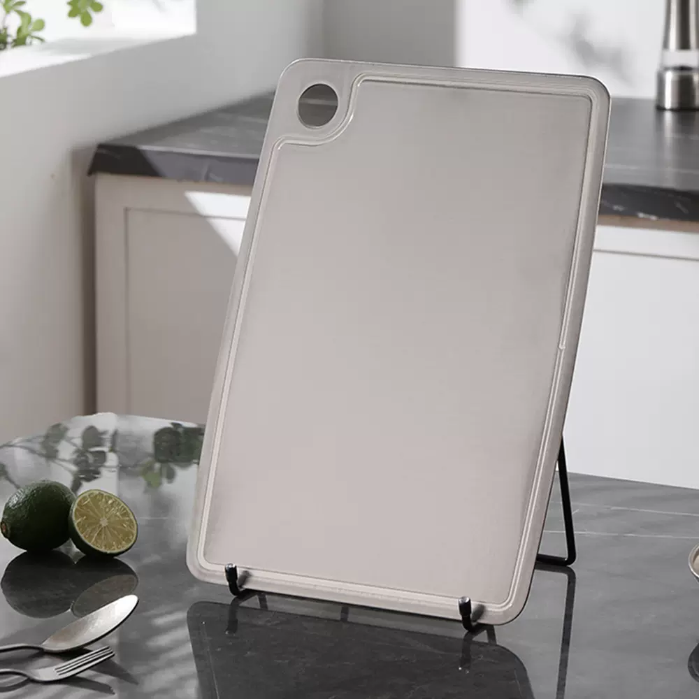 亚马逊爆款结晶纯钛菜板食品级钛切菜板案板防霉抑菌冰晶纹钛砧板