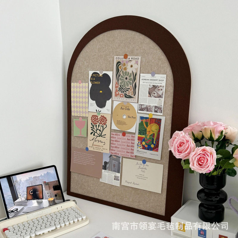 Felt Board Wall Stickers Cork Board Photo Wall Background Board Display Board Punch-Free Wall Decoration Message Board Does Not Hurt the Wall Felt Board Wall Stickers Cork Board Photo Wall Background Board Display Board Punch-Free Wall Decoration Message Board Does Not Hurt the Wall