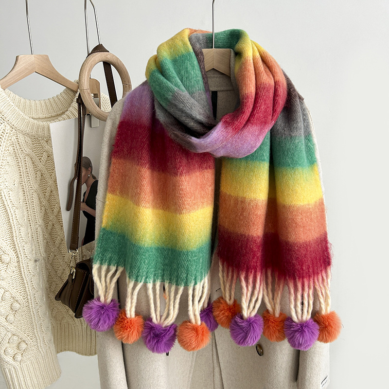 Outdoor, Daily Occasion Women's Simple Style Solid Color Imitation Cashmere Scarf