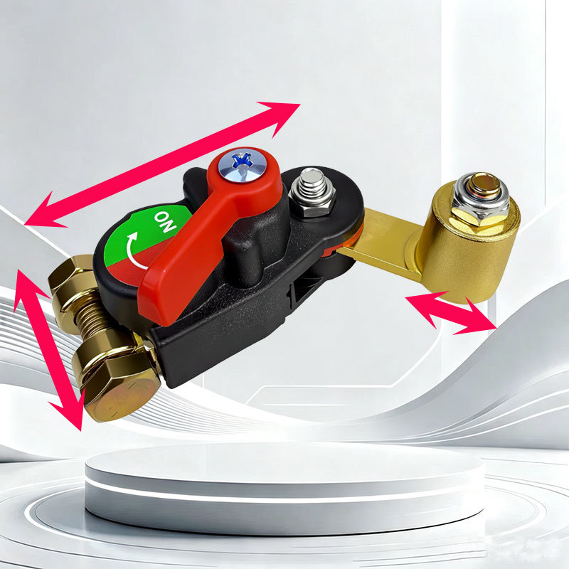 12V Car Battery Disconnect Switch, 24V Heavy Truck Power Master Switch, Blade Switch for Excavator and Agricultural Vehicle, Pure Copper Modification
