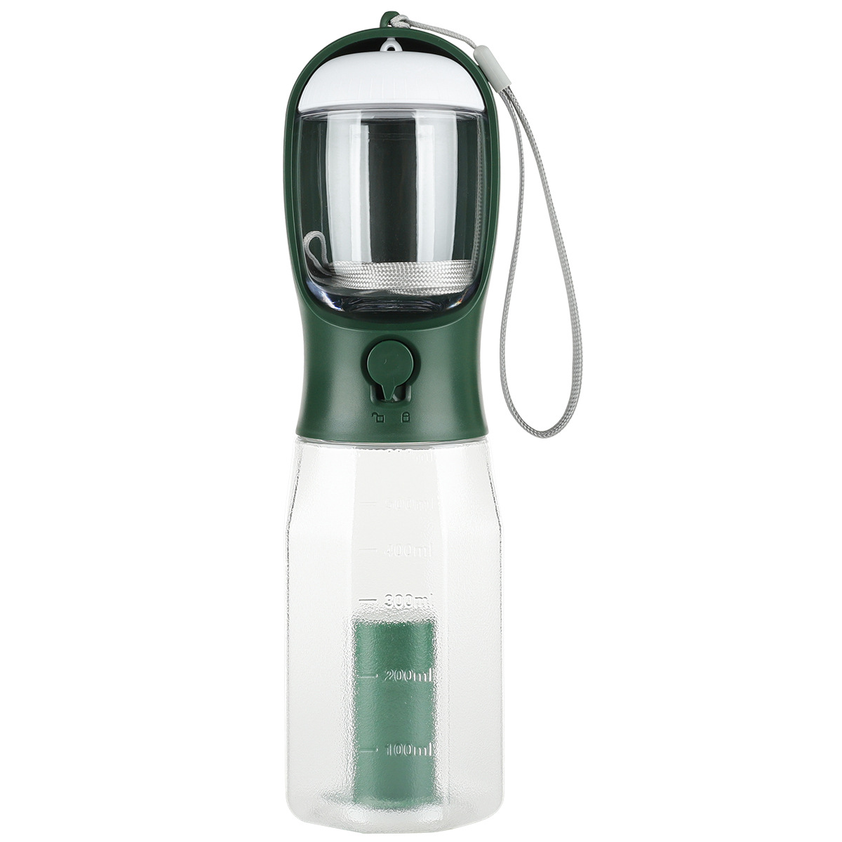 Procesamiento de tazas de agua multifuncionales personalizadas, bolsas de basura de alimentos para beber, suministros para mascotas integrados, perros, gatos y perros, plástico al por mayor