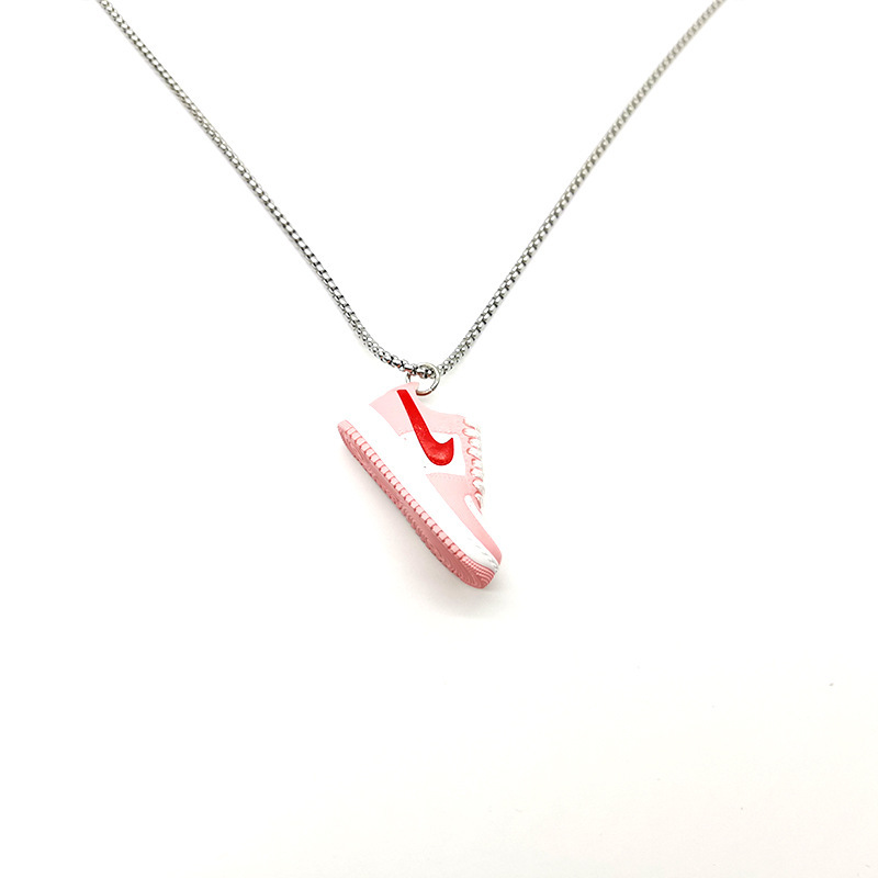 Air Force AF1 Necklace 3D Stereo Sneakers MoDel AJ Keychain Small Basketball Shoes TrenDyy PenDant Jewelry