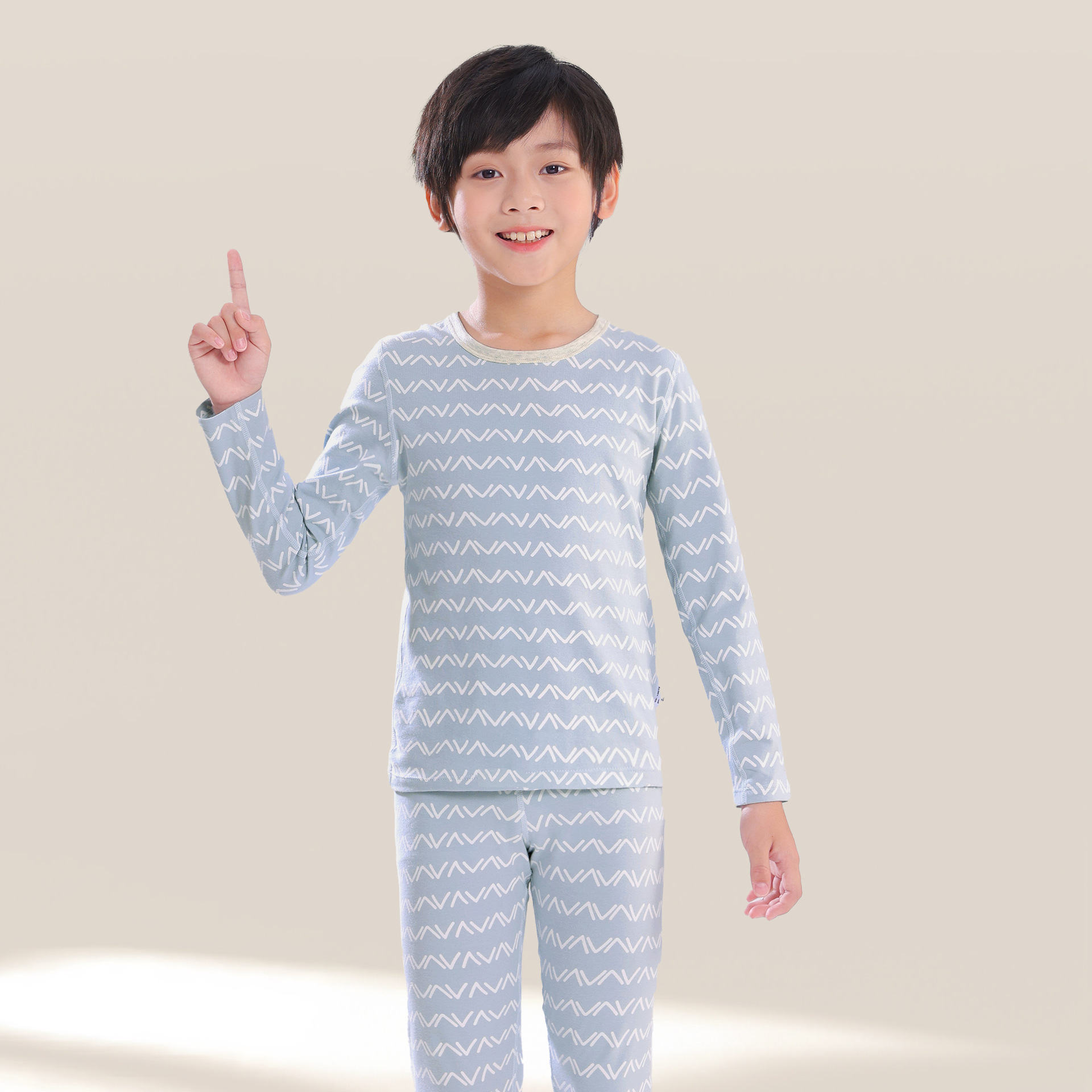 25 otoño y invierno nuevos niños chaqueta de otoño pantalones set Laica delgada ropa interior para niños niñas sin hueso ropa interior set