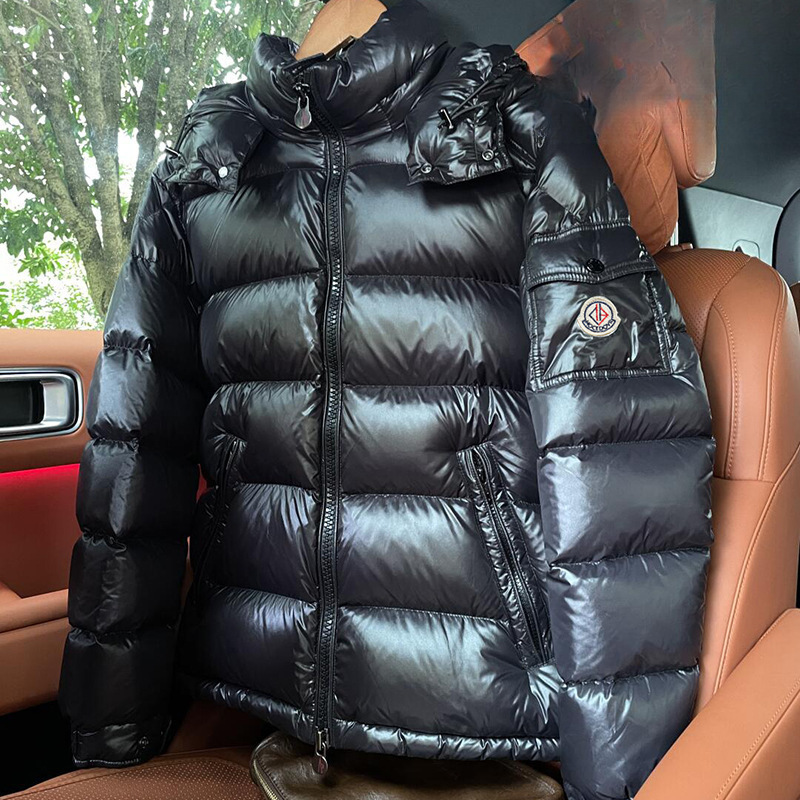 Cross-Border Moncler Maya Glossy Short down Jacket for Men, 70Th Anniversary Edition, Winter 2024 New Outdoor White Duck down