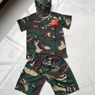 Children's frog clothing camouflage suit kindergarten primary and secondary schools quick-drying military training summer camp outdoor expansion clothing JT-56