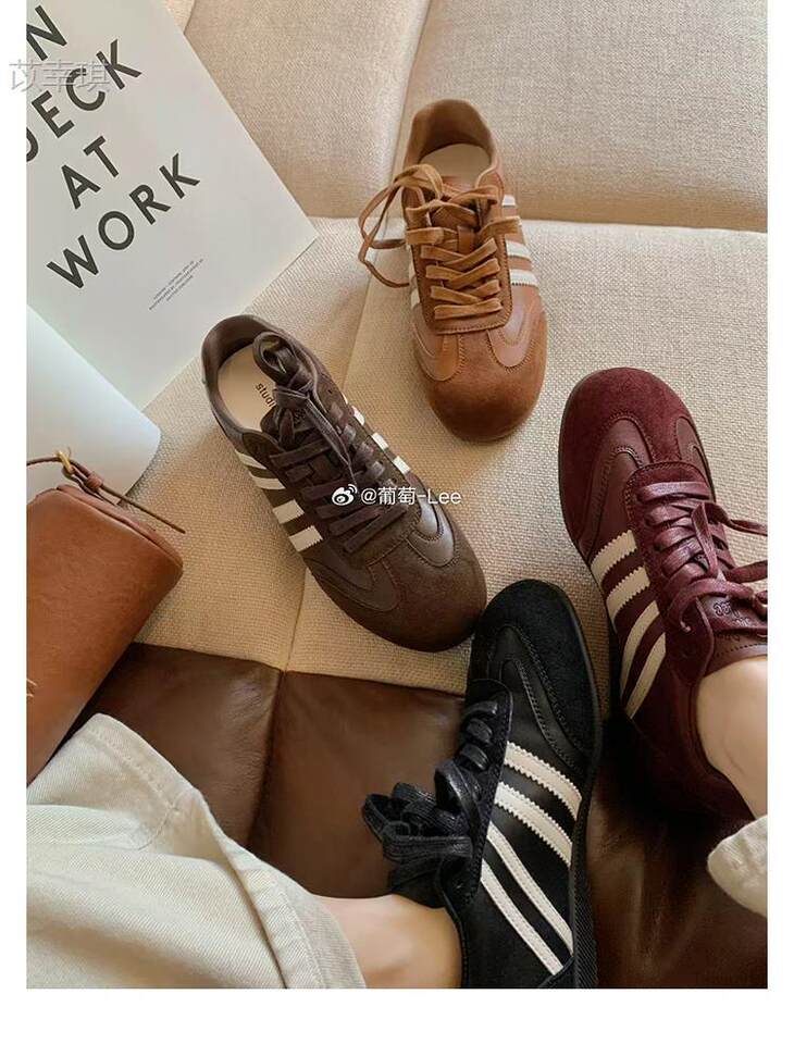Giày sneaker nữ da thật kiểu Đức cổ điển độn gót 5 cm, lót lông giữ ấm, phối màu phong cách Maillard — Hàng có sẵn màu nâu lót lông, Hàng có sẵn màu nâu, lót lông, Hàng có sẵn màu nâu, lót đơn, Hàng có sẵn, lót đơn màu nâu chi tiết 8
