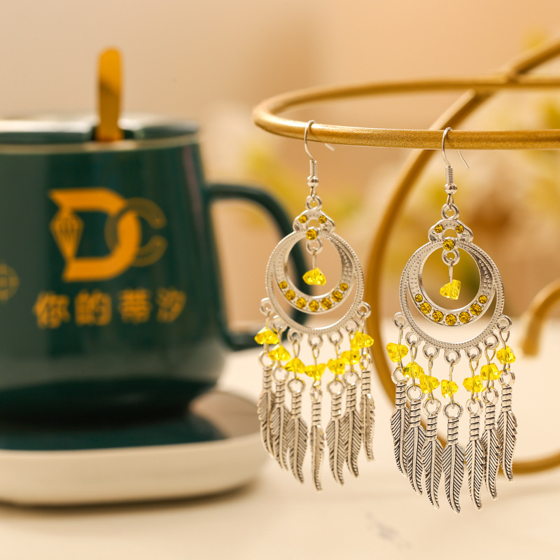 Literary High -end earrings 2025 Your Titi Round Viend Sensing…
