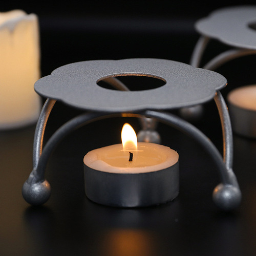 Fire paint sealing wax triangular iron art stove, small flower-shaped furnace, convenient fire paint wax melting tool for lazy people
