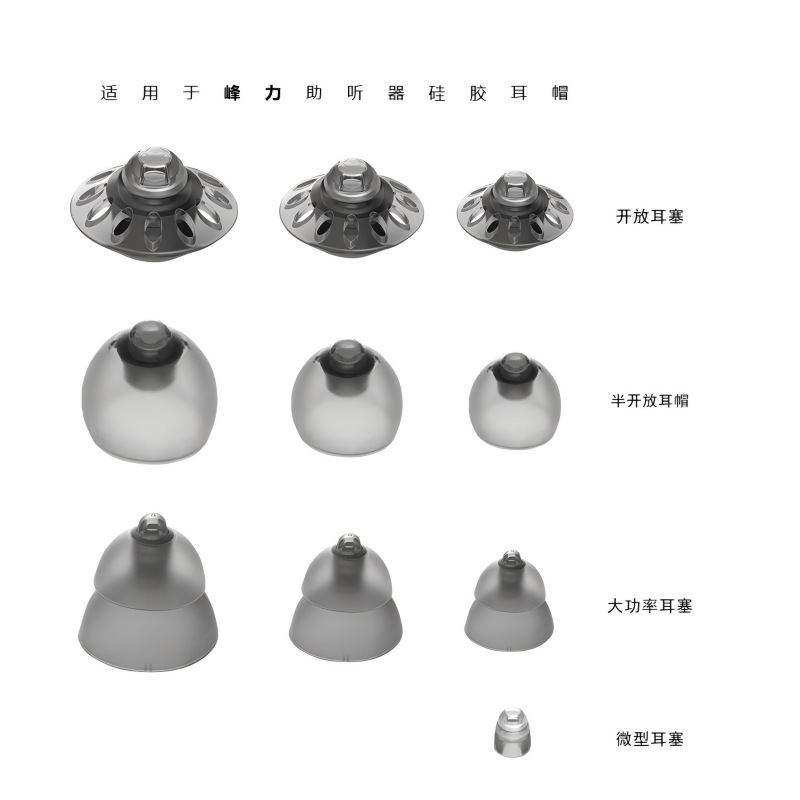 Fonar Hearing Aid Earplugs Umbrella-Shaped Eardrum Headphone Accessories Silicone Ear Caps Material Hearing Aid Earplugs Silicone